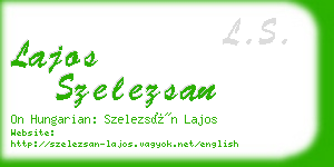 lajos szelezsan business card